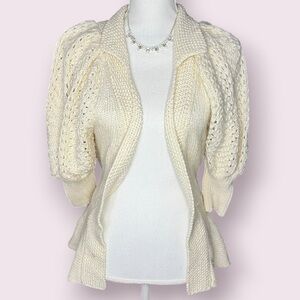 Moda International Cream Knit Shrug